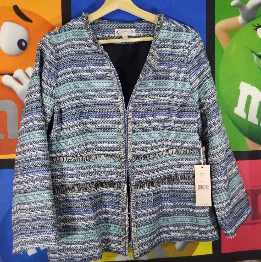 Navy Multicolored Blazer by Nanette Lepore